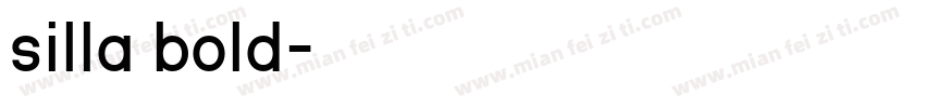 silla bold字体转换